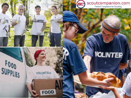 community service in Wood Badge Scout