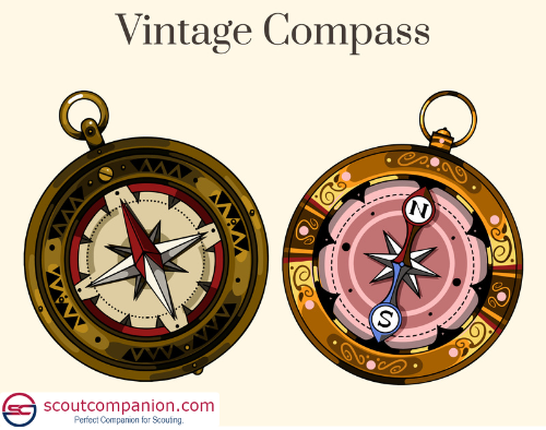 ancient compass in compass navigation guide