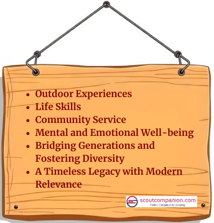 Benefits of Scouting for Youth - six ways of scouting