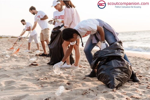 Conservation Projects for Scouts-Cleaning up Beaches